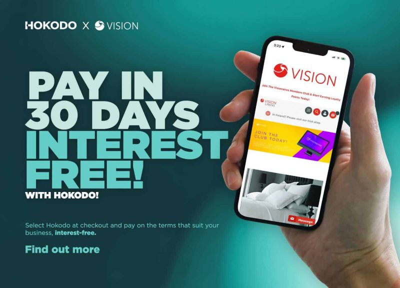 Vision Linens Announces Partnership With Hokodo